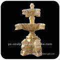 Garden Stone Fountain with lion head and lion statue FTN-A075V